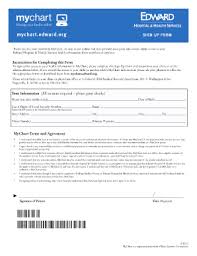 edward hospital my chart fill online printable fillable