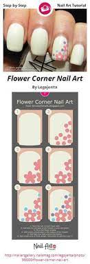 Flower Corner Nail Art By Legojenta From Nail Art Gallery Nail Art Tutorial Diy Nails Nail Designs
