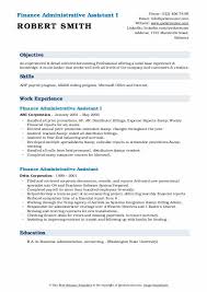 Finance assistant requirements and qualifications. Finance Administrative Assistant Resume Samples Qwikresume
