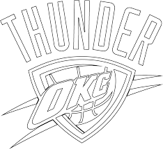 Click the logo and download it! Oklahoma City Thunder Logo Png Transparent U0026 Svg Okc Thunder Logo Outline Transparent Cartoon Jing Fm