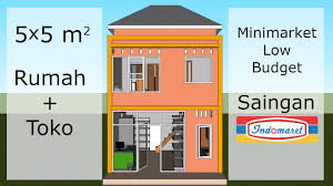 Maybe you would like to learn more about one of these? Desain Rumah Toko Ruko 5x5 Meter Youtube