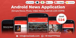 If you want to convert existing angular application into an android apk. Android News Application Simple News Photo Video News Admob With Gdpr By Viaviwebtech