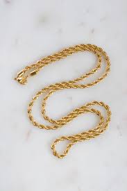 With real gold you can always sell it for at least its scrap value. Vintage Korea Twisted Gold Chain Necklace Silver Chain For Men Gold Bar Earrings Gold Chain Design