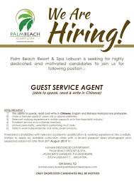 Mempunyai lesen gdl tahan lasak mengikut peraturan vacancy open to malaysia citizens and. Palm Beach Resort Kerja Kosong Sabah Sabah Job Vacancy Facebook