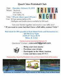 When did the tradition of observing black . Sign Up Now For The Qcpc Trivia Night Quad Cities Pickleball Club