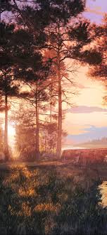 2160×3840 iphone 11 pro max sony xperia x xz z5 premium wallpaper. Papers Co Iphone Wallpaper Bh60 Wood Nature Illust Forest Picture Art Sunset