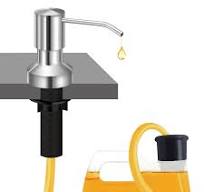 Sink Soap Dispenser for Kitchen Sink, Countertop Built in Sink Soap  Dispenser with 47”Extension Tube kit, No Need to Fill The Little Bottle  Again ...