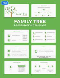 A Family Tree Presentation Template That Can Be Used To Present A User S Family History And Bac Free Family Tree Free Family Tree Template Family Tree Template