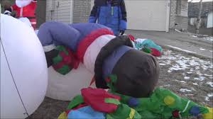 The holiday time 7' countdown calendar santa christmas inflatable brings countdown clocks to new level. Christmas Countdown Day 14 Inflatable Snowman Review Old Snowman Youtube