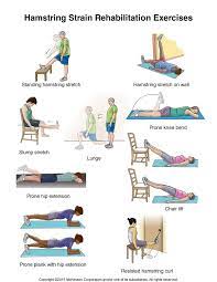 Of the thigh is directed downward and laterally. Hamstring Strain Exercises Illustration Tufts Medical Center Community Care