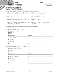 Kigose thousands of , algebraic proof chapter 2 section ppt download , trigonometry laws and identities math sheet electronics , addition property of equality worksheet pdf free. Using Proof In Algebra Worksheet For 8th 9th Grade Lesson Planet