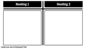 T Chart Templates On Storyboard That Storyboard Template