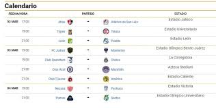 Check spelling or type a new query. Fechas Y Horarios De La Jornada 9 Del Guard1anes 2021 De Liga Mx Mediotiempo