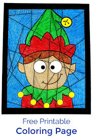 Coloring pages are a great means of allowing your child to share their ideas, views and perception through artistic and advanced techniques. Free Printable Boy Elf Coloring Page Mama Likes This