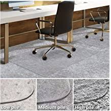 The clear desk chair floor. Clear Kuyal Carpet Chair Mat 48 X 36 Pvc Home Office Desk Chair Mat For Floor Protection Bpa Free Matte Anti Slip With Lip Studded 36 X 48 With Lip Office Furniture