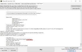 Head to your game panel and to the left dedicatedserver.java:125) at net.minecraft.server.minecraftserver.run(minecraftserver.java:486) at the second half of the crash report will go over your system details and the states of the mods. The Crash Report For One Of My Modpacks Is Very Upset With Forge Minecraft