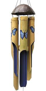 blue butterfly large bamboo garden wind chime bamboo wind chimes wind chimes butterfly wind chime