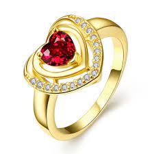 2017 Yiwu Manufacturers The Indian Wedding Ring For Men Designs Heart Shaped Rubies Gold Plated Ring Mens Wedding Rings Gold Mens Wedding Rings Wedding Rings