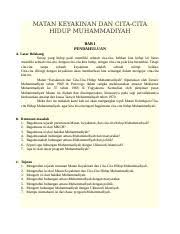 Check spelling or type a new query. Aik3 7 Matan Keyakinan Dan Cita Cita Hidup Muhammadiyah Docx Makalah Tentang Matan Keyakinan Dan Cita Cita Hidup Muhammadiyah Mkchm Oleh Kelompok Course Hero