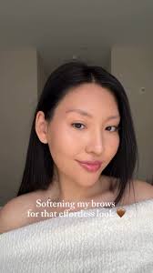 Softening the brows for an effortless, lifted look 💫, Aidai uses the  At-Home Brow Lightening Kit paired with the Sculpt & Seal Reusable Brow  Wrap 🖤