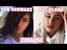 Bei dunkel blond muss man vorblondieren, ansonsten wird man nicht die farbe bekommen, wie ungemischt. Experiment Von Schwarz Auf Platin Blond Ohne Friseur Youtube