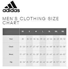 Adidas Mens Apparel Size Chart