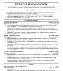 Venture Capital Analyst Resume Example Analyst Resumes Livecareer