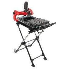 Husky 7 In Wet Tile Saw With Laser And Stand