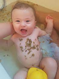 Pour two to three tablespoons of chamomile tea or hydrosol into bathwater to take care of redness and itching. Oh My Gosh Chamomile Bath Gave Us Sleep Back September 2016 Babycenter Australia