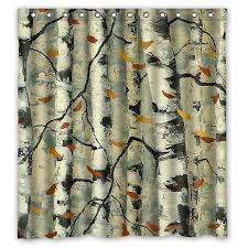 Birch Tree Shower Curtain Hellodecor Forest Landscape Wilderness Birch Tree Shower Curtain Polyester Fabric Bathroom Decorative Curtain Size 66x72 Inches Walmart Com In 2020 Shower Curtain Polyester Tree Shower Curtains Curtain Decor