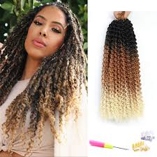 Black ombre hair comes right in when you decide that you want to go for a dramatic change. Amazon Com Dansama Passion Twist Hair Ombre Crochet Passion Twist 18inch 6packs Water Wave Crochet Braids For Passion Twist Crochet Hair Black Brown Blonde Beauty