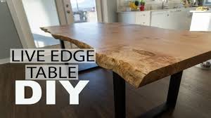 Rustic redwood natural edge dining table. Natural Live Edge Dining Table Diy Raddadbuilds