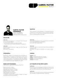 9+ curriculum vitae para word | hr cover letter. Curriculum Vitae Esp Eng Gabrielpastorarch