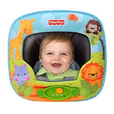 Auto Mirror Safely See Your Baby While Traveling In The Car This Large Convex Mirror Allows Mom Or Dad To Fisher Price Baby Toys Baby Fisher Baby Car Seats