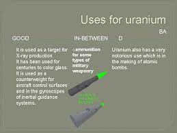 Uranium dioxide is used to extend. Uranium Its Used For More Than Just Bombs