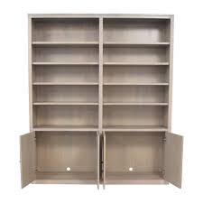 56 Off Room Board Room Board Custom Woodwind Bookcase With Doors Storage This bookcase is one in a series and will be lined up with others, so we didn't add any side trim to finish out the look. 56 off room board room board custom woodwind bookcase with doors storage