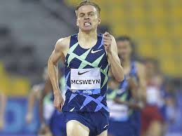 The national record holder controlled the third of three heats from the front before easing off in the final straight to finish third in 3:36.39 seconds. Tasmanian Runner Stewart Mcsweyn Wins In Doha And Claims Australian 1500m Record The Mercury