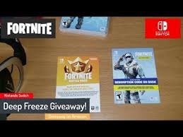 Follow the steps provided on your redemption insert to redeem your code. December Giveaway Fortnite Deep Freeze Bundle Nintendo Switch Youtube
