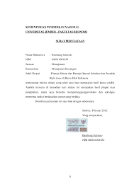 Saya juga menyatakan bahwa skripsi ini tidak terdapat keseluruhan atau sebagian tulisan orang lain yang saya ambil dengan. Contoh Surat Pernyataan Skripsi Kabar Blok