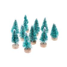 It's really just a case of cutting the brushes to shape, sticking them on a base and spray painting the biggest problem is finding a supply of brushes. 12 24pcs Fake Pine Tree Diy Mini Sisal Bottle Brush Christmas Tree Snow Frost Christmas Trees Uniforce Home Garden