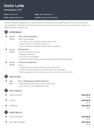 A photographer resume sample that gets jobs. Photographer Resume Examples Photography Skills Template