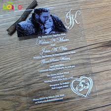Focus attention on your very special day when you create custom invitation cards with one of our wedding invitation cards design templates. Luxurious Printing Wedding Invitation Card Making Laser Cut Clear Acrylic Glass Invitation Card Price Cards Invitations Aliexpress