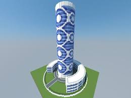 Some serious minecraft blueprints around here! Quartz Tower 1 Minecraft Project Minecraft City Minecraft Minecraft Blueprints