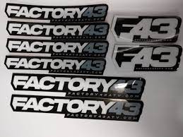Replacement Stickers – Factory 43