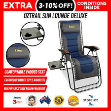 We did not find results for: Oztrail Sun Lounge Deluxe Camping Chair Arm With Side Table Recliner 150kg Ebay