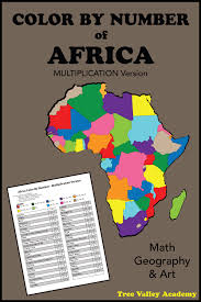 Check spelling or type a new query. Multiplication Coloring Activity Color By Number Of Africa