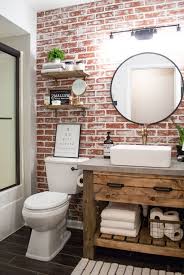 45 Perfect Wall Bathroom Design Ideas Bathroom Bathroomdesign Bathroomdesignideas Rustic Bathroom Shower Bathroom Design Brick Bathroom