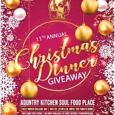 But after i have worked for days preparing the food, everyone sits down and seems to inhale the food in 15 minutes. Kountry Kitchen Soul Food Place Christmas Dinners Served Starting At 9am 12 25 Until Supplies Last Merry Christmas Indianapolis Facebook
