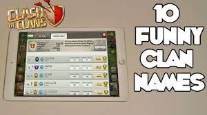 Top 10 Funniest Clan Names In Clash Of Clans Youtube