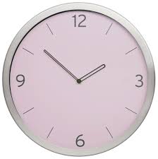 Wanduhr In Rosa Und Silber Online Bestellen Wanduhr Wanduhren Modern Wand